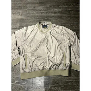 Men's Cabela Outdoor/ Fisherman/ Golf V- Neck Pullover Top‎ Size 2XL In Beige